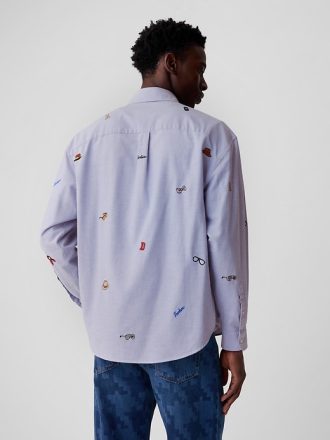 GAP × DAP Broderad Oxfordskjorta