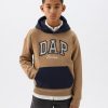GAP × DAP Kids Vintage mjuk färgblockslogo-huvtröja