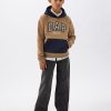 GAP × DAP Kids Vintage mjuk färgblockslogo-huvtröja