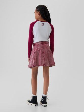 Gap × American Girl Kids plisserad jeanskjol
