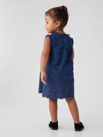 Gap × DÔEN Baby Eyelet Denimklänning Gap × DÔEN Baby Eyelet Denimklänning