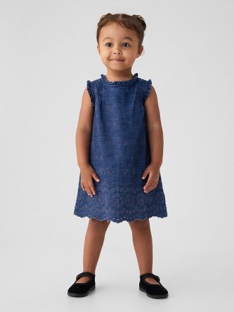 Gap × DÔEN Baby Eyelet Denimklänning Gap × DÔEN Baby Eyelet Denimklänning