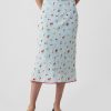 Gap × DÔEN Blommig midikjol