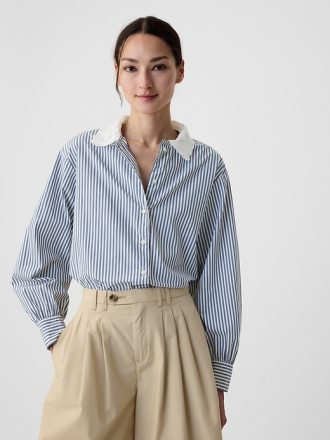 Gap × DÔEN Ekologisk bomull Eyelet Big Shirt