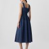 Gap × DÔEN Eyelet Denim Midiklänning