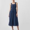 Gap × DÔEN Eyelet Denim Midiklänning
