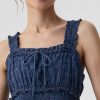 Gap × DÔEN Eyelet Denim Midiklänning