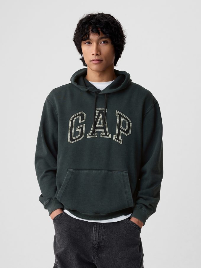 Gap Arch Logotyp Ripstop Hoodie