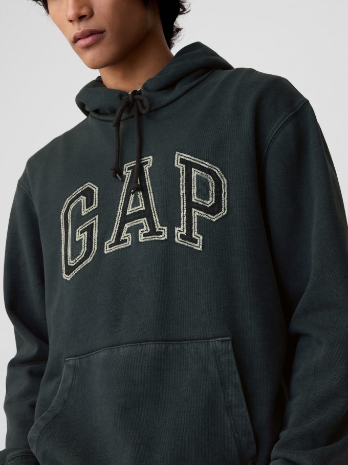 Gap Arch Logotyp Ripstop Hoodie