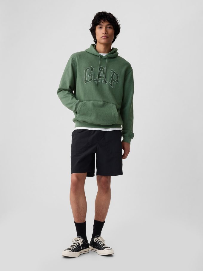 Gap Arch Logotyp Ripstop Hoodie