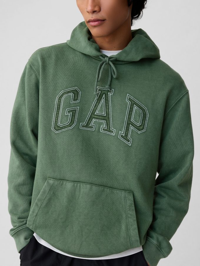 Gap Arch Logotyp Ripstop Hoodie