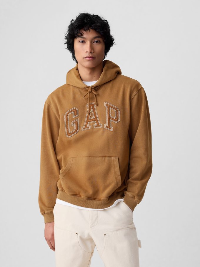 Gap Arch Logotyp Ripstop Hoodie