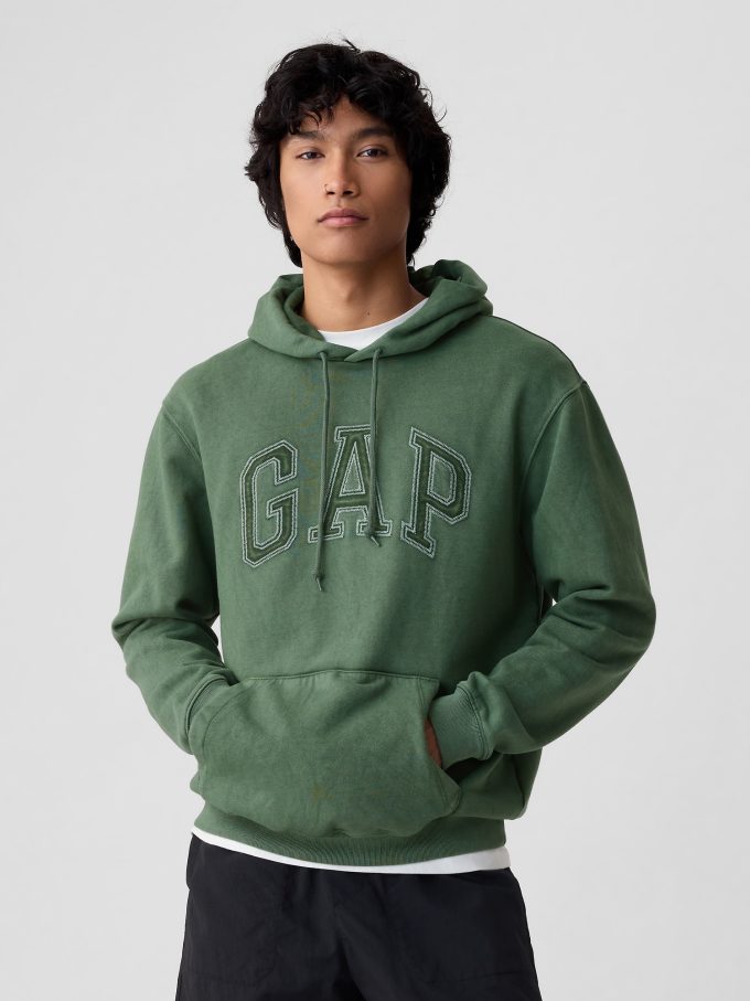 Gap Arch Logotyp Ripstop Hoodie