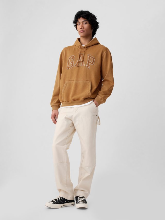 Gap Arch Logotyp Ripstop Hoodie