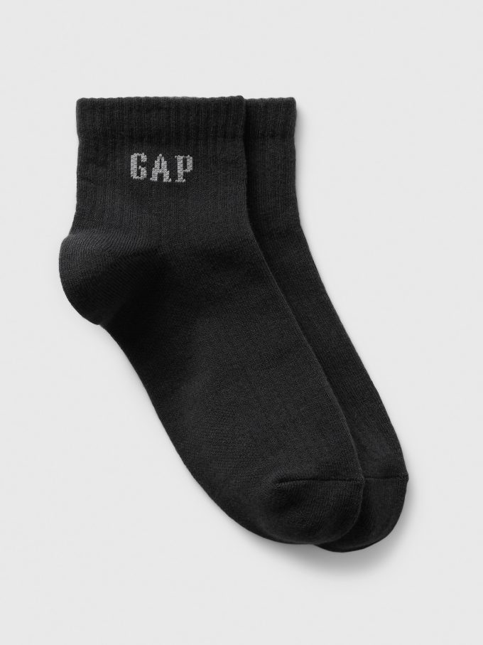 Gap Logo Quarter Crew strumpor