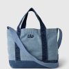 Gap-logotyp Denim-rem på mini tygväska