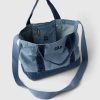 Gap-logotyp Denim-rem på mini tygväska