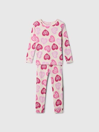 Gap × Barbie™ Baby Ekologisk Borstad bomull PJ Set