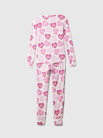 Gap × Barbie™ PJ-set för ekologisk borstad bomull för barn