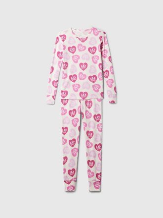 Gap × Barbie™ PJ-set för ekologisk borstad bomull för barn