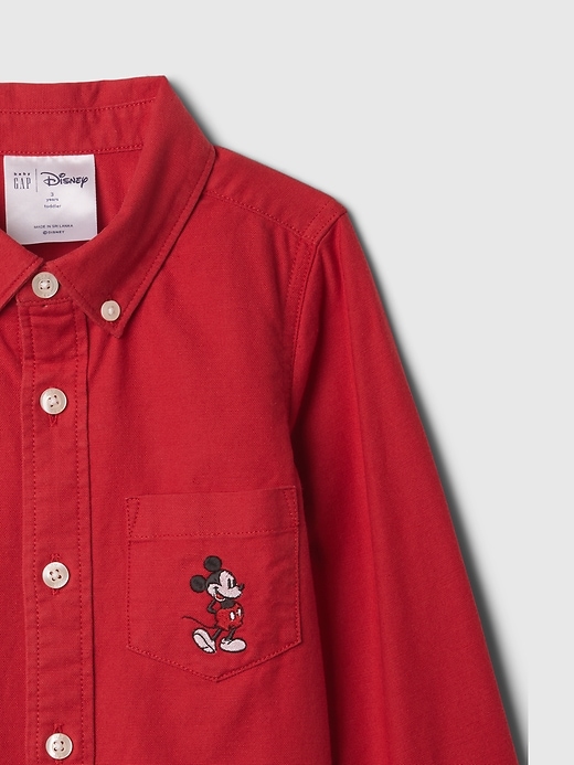 Gap × Disney Baby Mickey Mouse Oxford Shirt Gap × Disney Baby Mickey Mouse Oxford Shirt