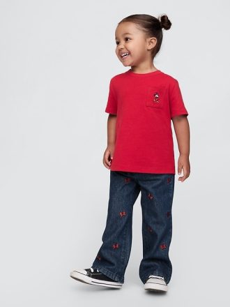 Gap × Disney Baby Minnie Mouse Broderade Stride Jeans