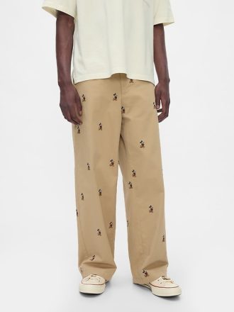 Gap × Disney Broderade Baggy Khakis