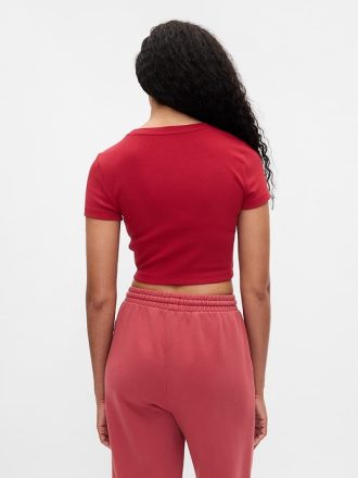 Gap × Disney Cropped Crewneck T-shirt