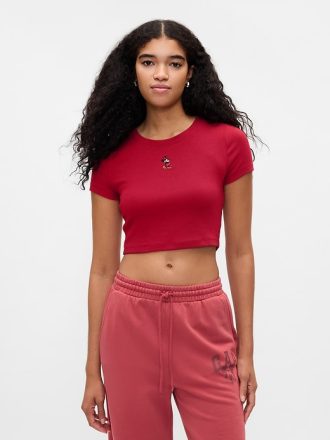 Gap × Disney Cropped Crewneck T-shirt