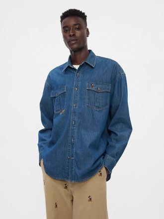 Gap × Disney Denim Westernskjorta