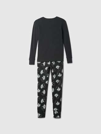 Gap × Disney Ekologisk Borstad Bomull Mickey Mouse PJ Set