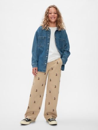 Gap × Disney Kids Broderade Baggy Khakis