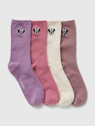 Gap × Disney Kids Minnie Mouse Crew strumpor (4-pack)