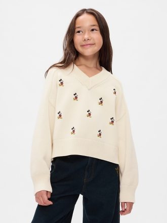 Gap × Disney Kids Musse Pigg broderad tröja