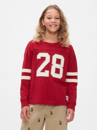 Gap × Disney Kids Varsity Jersey T-shirt