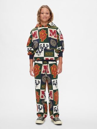 Gap × Disney Kids Vintage Soft Mickey Mouse Logo Sweatpants