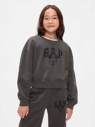 Gap × Disney Kids Vintage mjuk Mickey Mouse-logotyp Cropped Sweatshirt