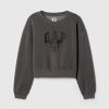 Gap × Disney Kids Vintage mjuk Mickey Mouse-logotyp Cropped Sweatshirt