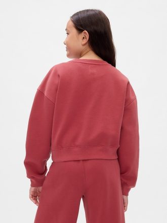 Gap × Disney Kids Vintage mjuk Mickey Mouse-logotyp Cropped Sweatshirt
