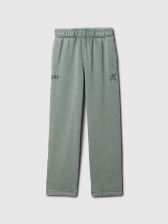 Gap × Disney Kids Vintage mjuka träningsbyxor med logotyp