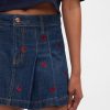 Gap × Disney Minnie Mouse broderad denim-minikjol
