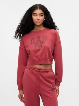Gap × Disney Musse Pigg Sweatshirt med beskuren logotyp