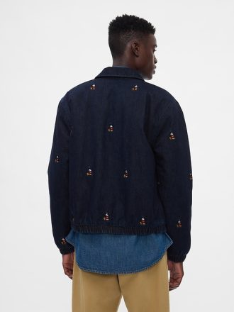 Gap × Disney broderad jeansbomberjacka