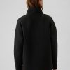 GapFit Quilted Jacquard Pullover med halv dragkedja