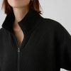 GapFit Quilted Jacquard Pullover med halv dragkedja