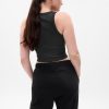 GapFit Seamless Rib Cropped Halter Linne