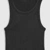 GapFit Seamless Rib Cropped Halter Linne