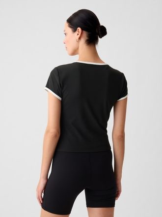 GapFit Studio Rib Cropped T-shirt