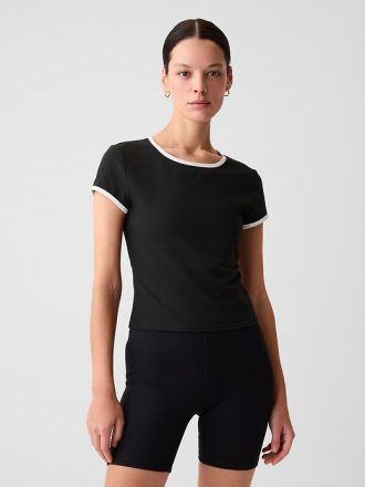GapFit Studio Rib Cropped T-shirt