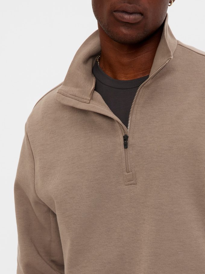 GapFit Tech Fleece Pullover med halv dragkedja